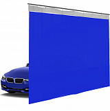 Шторы ПВХ для автомойки сплошные, цвет синий 1м³.